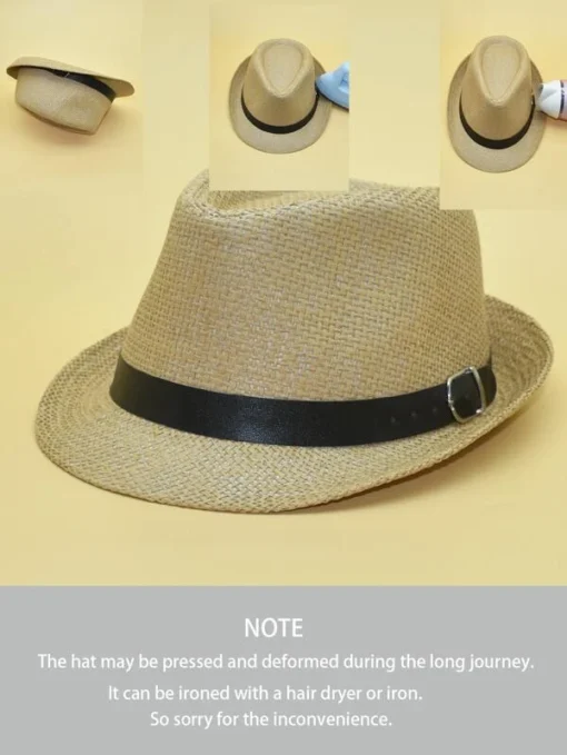 SHEIN Kids Belt Decor Straw Hat - Image 3