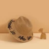 Shein Toddler Kids Letter Graphic Straw Hat