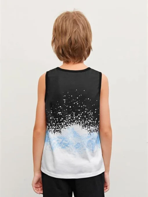 SHEIN Boys Letter Graphic Tie Dye Tank Top - Image 4