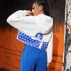 SHEIN X Polly Nelson Slogan & Figure Graphic Hoodie