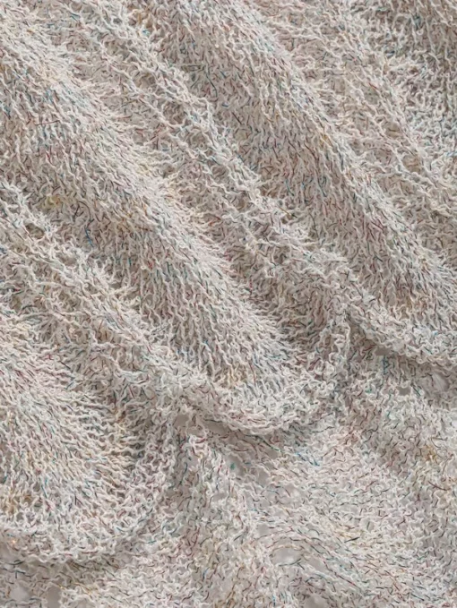 SHEIN DAZY Scallop Trim Pointelle Knit Sweater Without Bra - Image 3