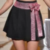 Shein Sequin Bow Front Skirt