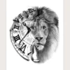 Shein 1sheet Lion Pattern Tattoo Sticker