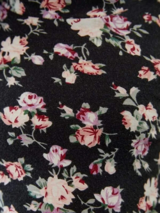 SHEIN Toddler Girls Floral Print Mock Neck Tee - Image 2