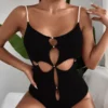 Shein Cut Out Front Cami Bodysuit