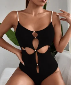 Shein Cut Out Front Cami Bodysuit