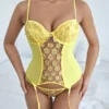 Shein Floral Appliques Lingerie Set