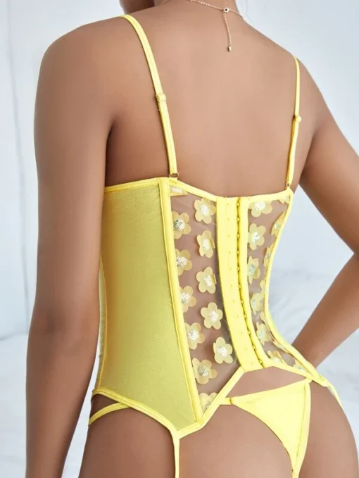 Shein Floral Appliques Lingerie Set - Image 2