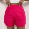 Shein High Waist Straight Leg Shorts