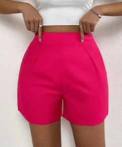 Shein High Waist Straight Leg Shorts