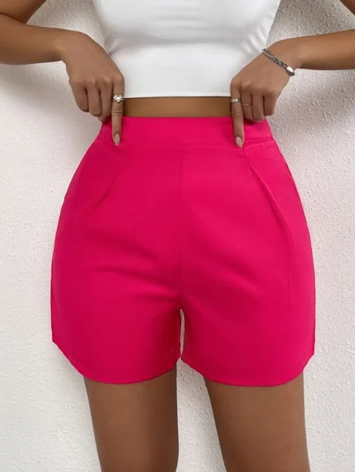 Shein High Waist Straight Leg Shorts