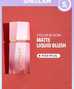 SHEGLAM Color Bloom Liquid Blush Matte Finish-Rose Ritual