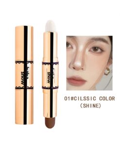 SHEIN Double Ended Highlighter Stick, 1pc Long-Wearing Waterproof Brightening Face Makeup Product