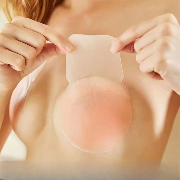 Invisible Small Nipple Covers, Seamless Lift Up Anti-sagging Breast Petals  Nipple Covers, Silicone Chest Stickers For Wedding Dress, Women's Lingerie  & Underwear Accessories - Pink Shop