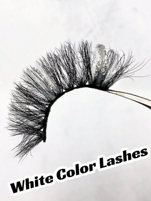 SHEIN 1pair Shinny Glitter Volumized False Eyelashes - Image 3