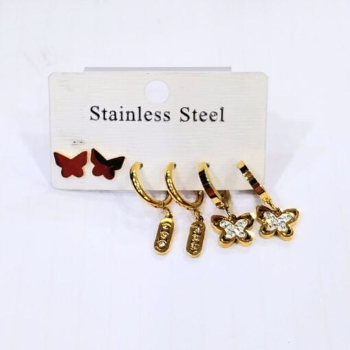 Earring Stainless steel (set) 6Pcs