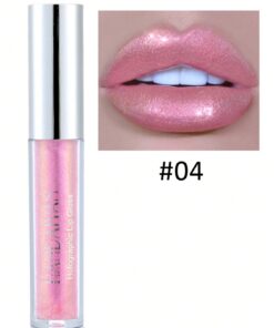 SHEIN Holographic Lip Gloss, Glitter Long-Lasting Liquid Lipstick Highly Pigmented Lip Gloss