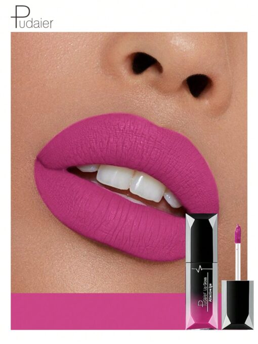 SHEIN Matte Mist Liquid Lipstick,Long-Wearing Matte Lip Gloss Non-Stick Cup Non-Fading Liquid Lipstick Moisturizing Lip Glaze