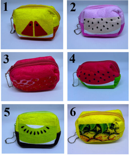 Portable key bag plush mini coin pouch