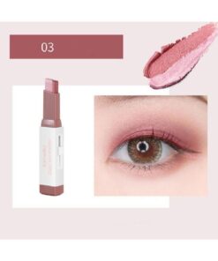 2-Color Eyeshadow Stick, 1Pc Long-Wearing Smudge Proof Eye Shadow Pen Eye Shadow Wand