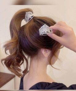 Crown hair clip
