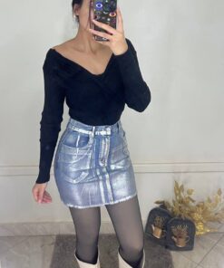 Metallic skirt