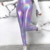 SHEIN Coolane Women'S Colorful Coated High Waist Long Leggings