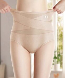 Women's Underwear, Brief, Comfortable Fit, High Waist, Tummy Control, Breathable