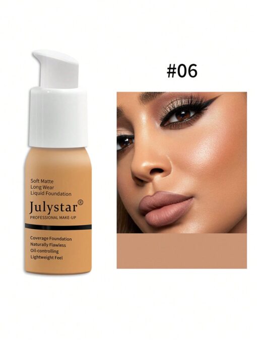 Oil-Controlling Liquid Foundation, 30Ml Long-Lasting Naturally Flawless Lightweight Non-Removal Feel Foundation