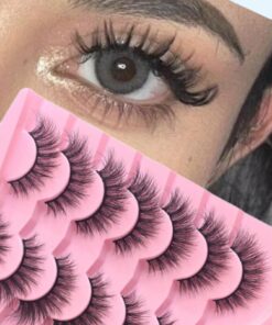 7Pairs False Lashes 3D Mink Lashes Fluffy Dramatic Thick Volume Eyelashes