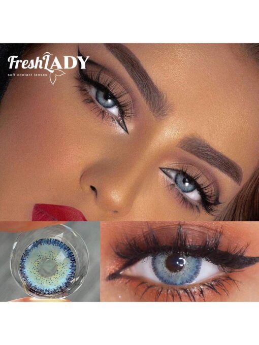 SHEIN Freshlady Magic Blue Colored Contact Lenses 1 Year Disposable