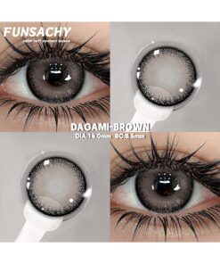 FUNSACHY Brown Soft Contact Lenses DAGAMI Series Annual Use Lenses Fashion Eye Cosmetics