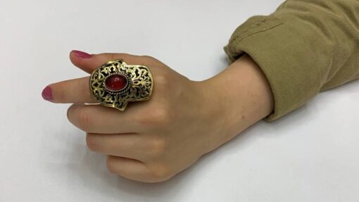 Hand shaped copper ring - Image 3