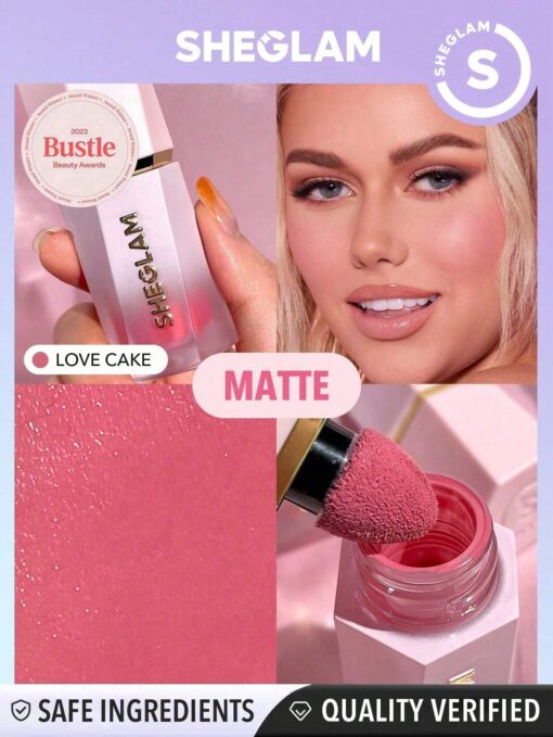 SHEGLAM Color Bloom Liquid Blush Matte Finish-Love Cake - Image 4