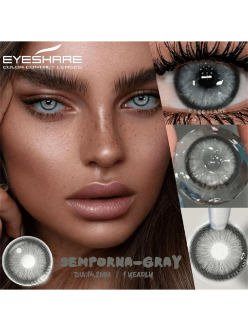 EYESHARE Natural Colored Contact Lenses for Eyes 2pcs New Contact Lenses Blue Colorful Lenses Green Lenses Fashion Colored Lens Eye Color
