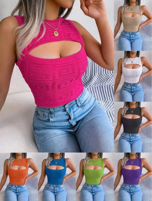Women’s fashionable cut out top