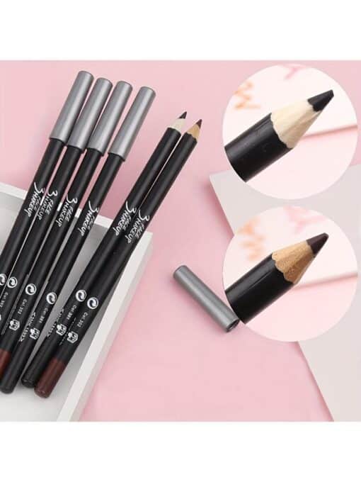 SHEIN 1pc Black Long-Wearing Waterproof Smudge-Proof Eyeliner Pencil