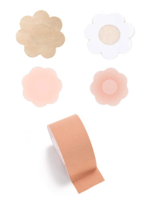 SHEIN 1pair Silicone Nipple Cover & 5pairs Nipple Cover & Lifting Boob Tape - Image 3