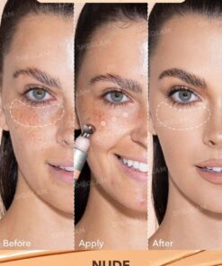 SHEGLAM Bright Eyes Cooling Concealer-Nude Cooling Metal Applicator Matte Liquid Concealer