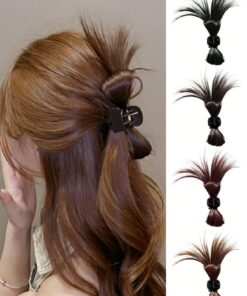 SHEIN Elegant Hair Bundle Clip Set For Women, Suitable For Dressing