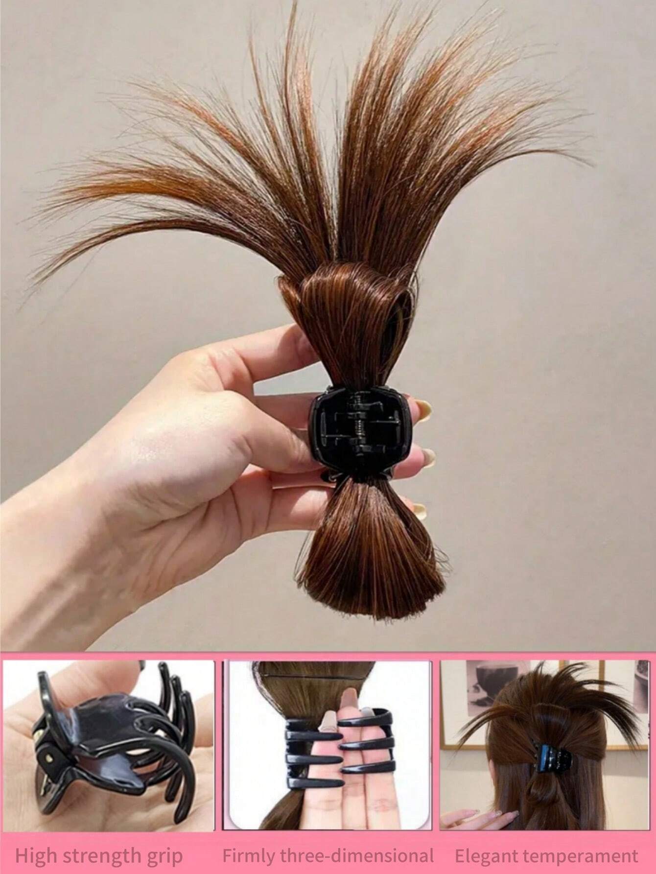 SHEIN Elegant Hair Bundle Clip Set For Women, Suitable For Dressing - Image 2