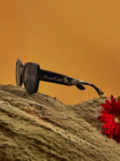 SHEIN Frida Kahlo X SHEIN Transparent Fashion Glasses With Storage Bag - Image 2