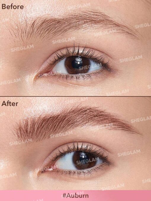 SHEGLAM Brow-Fection Angled Brush & Dip-Auburn - Image 4