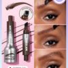 SHEGLAM Brow-Fection Angled Brush & Dip-Chocolate Hair-Like Strokes Liquid Eyebrow Gel Pen Easy To Color Long Lasting Quick Drying Natural Shaping Outlining Filling Eyebrow Makeup