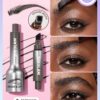 SHEGLAM Brow-Fection Angled Brush & Dip-Espresso Hair-Like Strokes Liquid Eyebrow Gel Pen Easy To Color Long Lasting Quick Drying Natural Shaping Outlining Filling Eyebrow Makeup