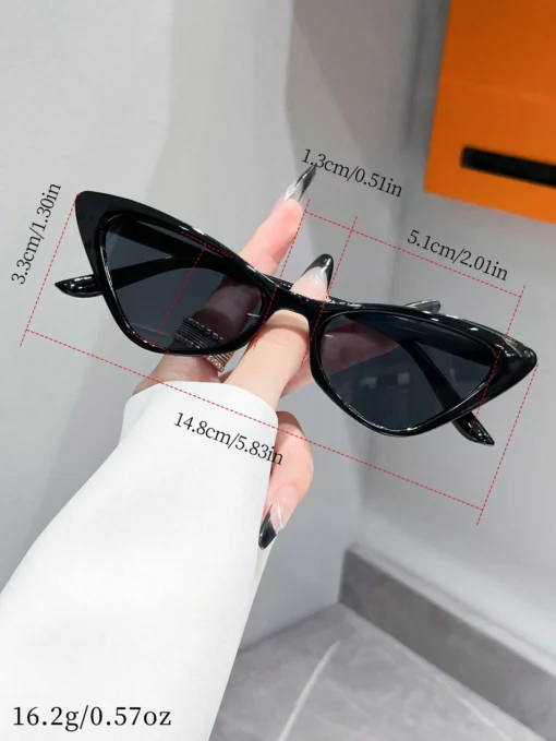 SHEIN Unisex Full Frame Plastic Bohemian UV Protective Sunglasses - Image 7