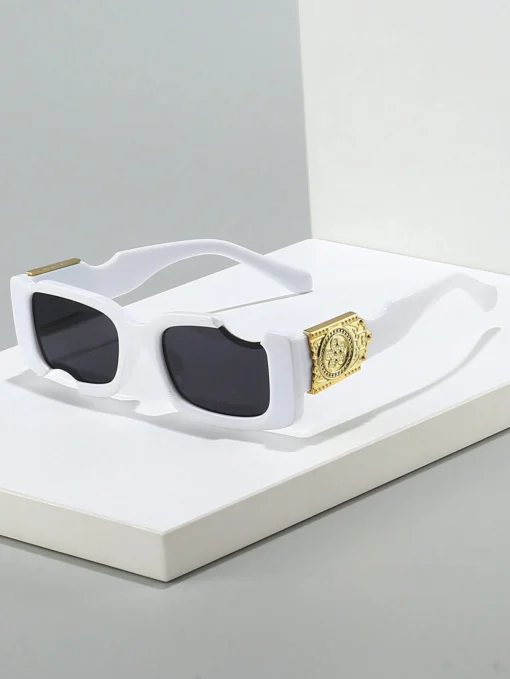 SHEIN 1 Pair Of Unisex Square Sunglasses, Street Style, Beach Sun Protection