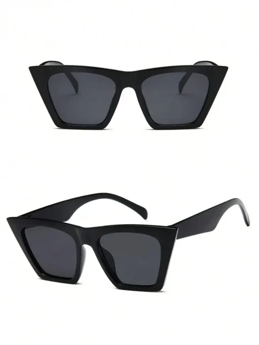 SHEIN 1pc Simple Vintage Square Frame Uv Protection Sunglasses For Women - Image 3