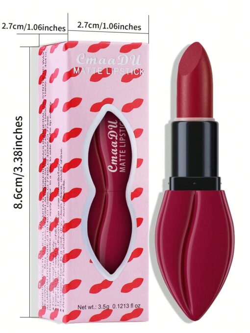 SHEIN #04 Velvet Matte Lipstick, Long-lasting Non-stick Cup High Pigment Lipstick - Image 2