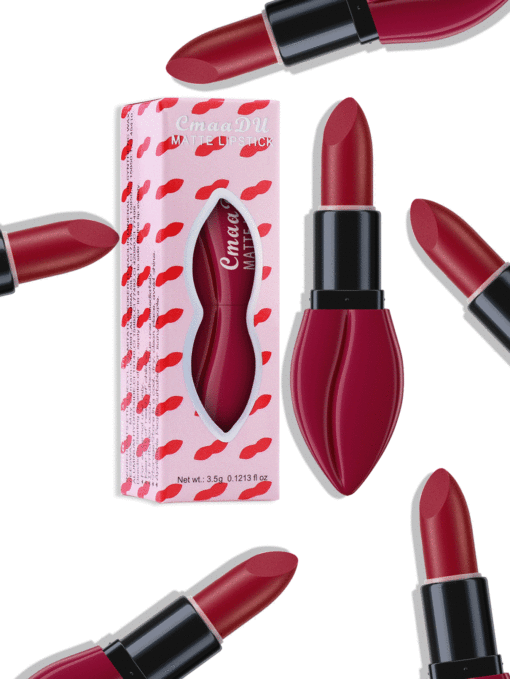 SHEIN #04 Velvet Matte Lipstick, Long-lasting Non-stick Cup High Pigment Lipstick - Image 3